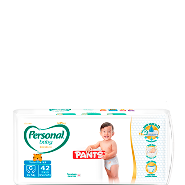 Personal Baby Premium Pants tamanho G 42 unidades