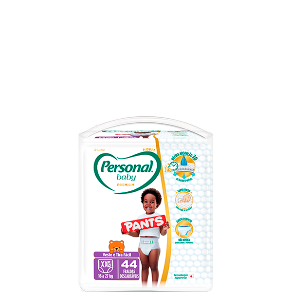 Personal Baby Premium Pants tamanho XXG 44 unidades