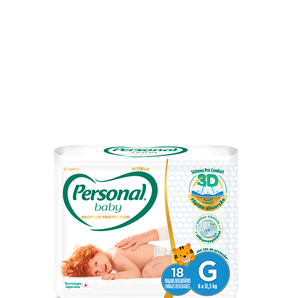 Personal Premium tamanho G 18 unidades