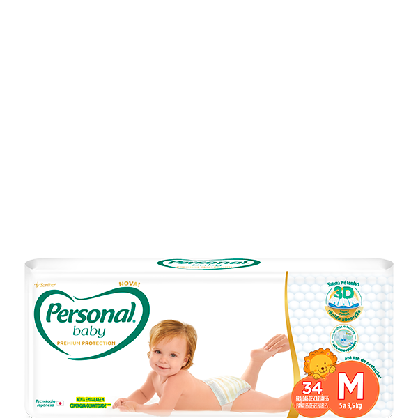 Personal Baby Premium Protection Tamanho M 34 unidades