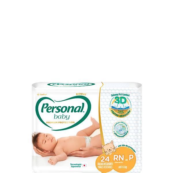 Personal Baby Premium Protection Tamanho P 24 unidades