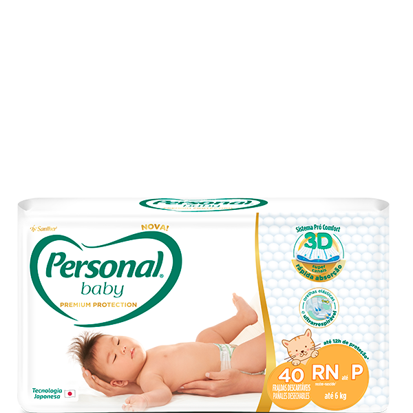 Personal Baby Premium Protection Tamanho P 40 unidades