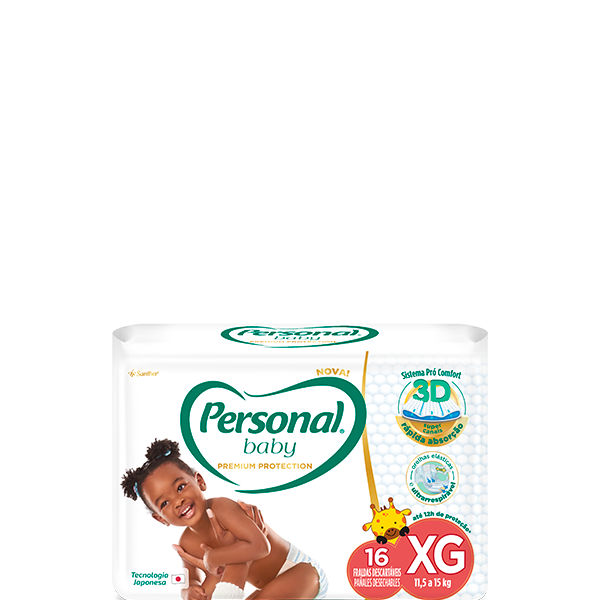 Personal Baby Premium Protection Tamanho XG 16 unidades