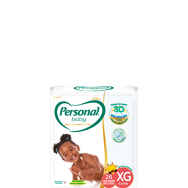 Personal Baby Premium Protection Tamanho XG 26 unidades