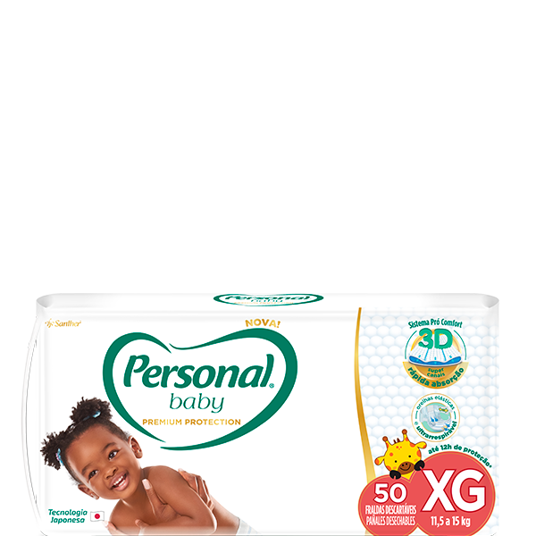 Personal Baby Premium Protection Tamanho XG 50 unidades