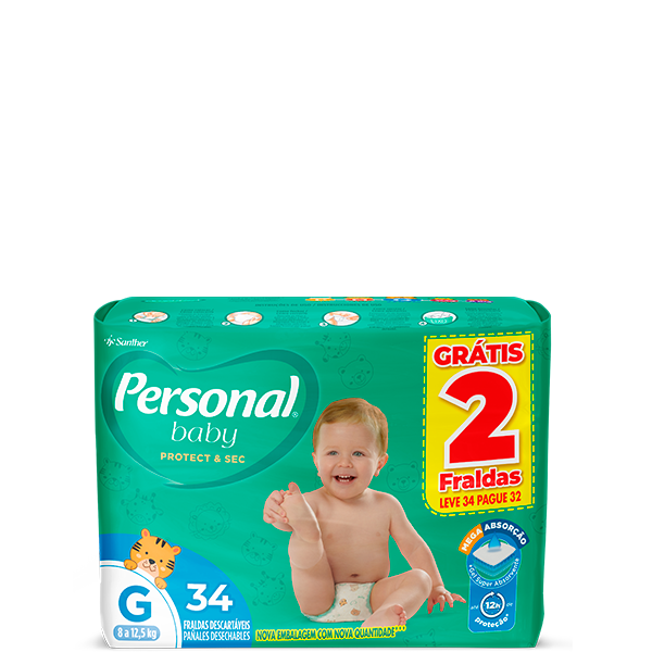 Personal Protect & Sec Tamanho G 34 unidades