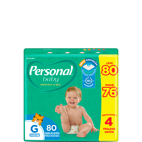 Personal tamanho G 80 unidades