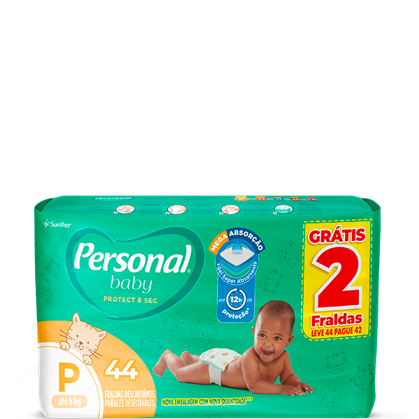 Personal tamanho P 44 unidades