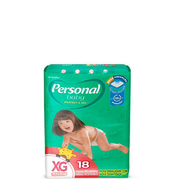 Personal tamanho XG 18 unidades