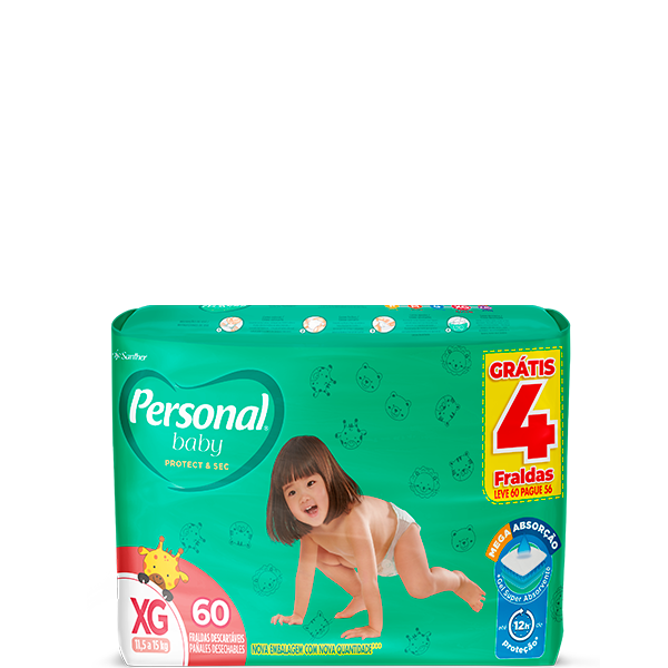 Personal tamanho XG 60 unidades